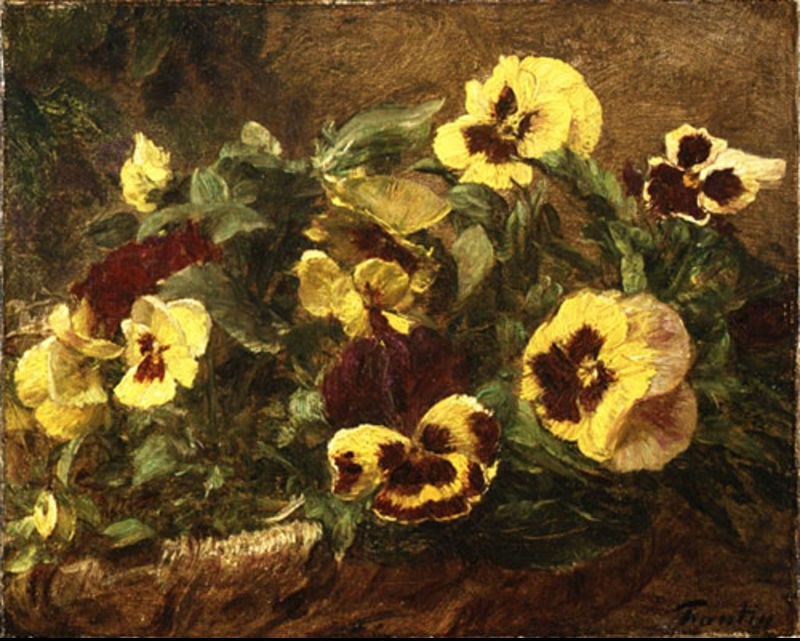 Henri Fantin-Latour Pansies